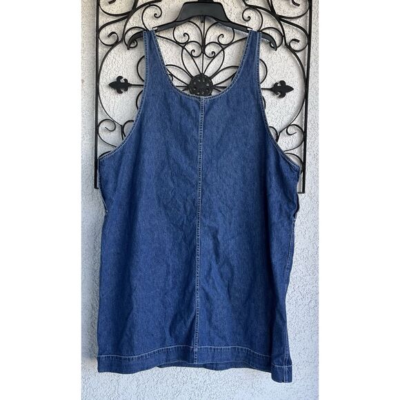 Vintage Disney Winnie The Pooh Denim Apron Dress - Large - Blue - Picture 4 of 6